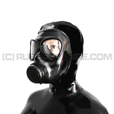 Deluxe Gasmaskenzipperhaube HR-MF mit Sprechmembran - Modell RANKSING MF11 - sofort lieferbar in Groesse S